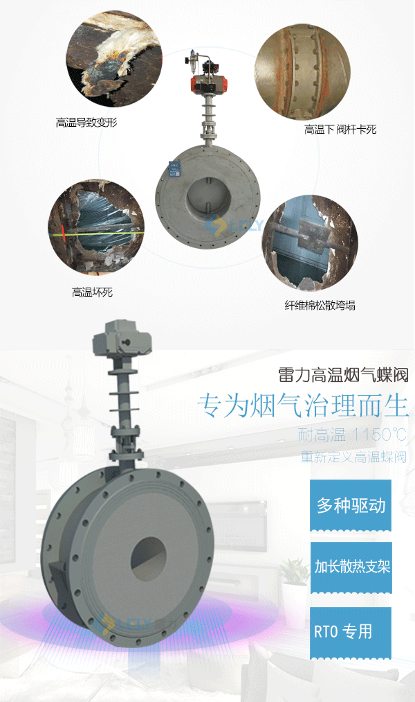 雷力高溫蝶閥耐高溫不卡死