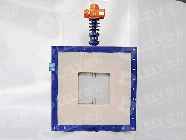 雷力方形襯纖維棉高溫蝶閥應(yīng)用于山東某RTO項目